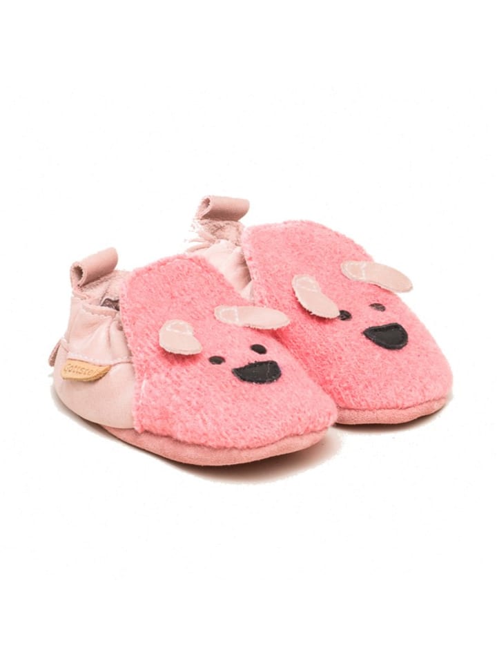Gottstein Krabbelschuhe Dog Face in pink günstig kaufen