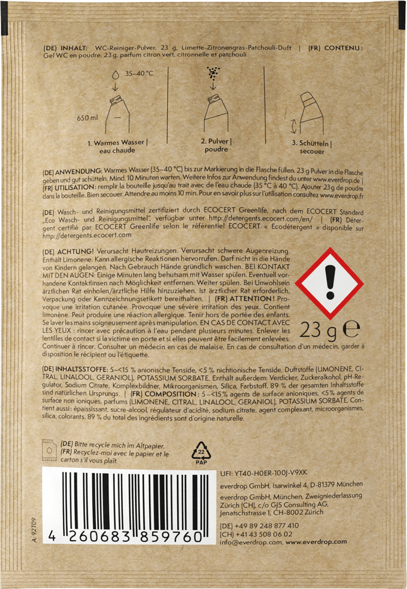 WC Reiniger Nachfüllpack, 1 St