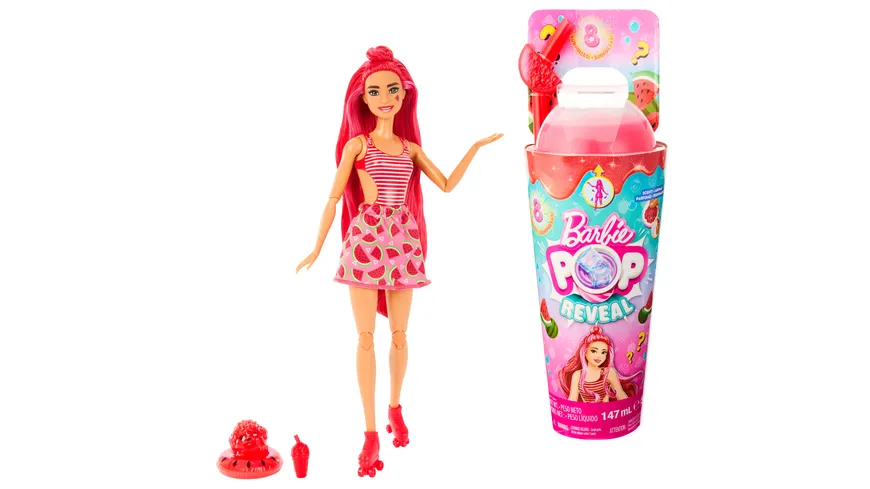 Barbie Pop! Reveal Barbie Juicy Fruits Serie - Wassermelone