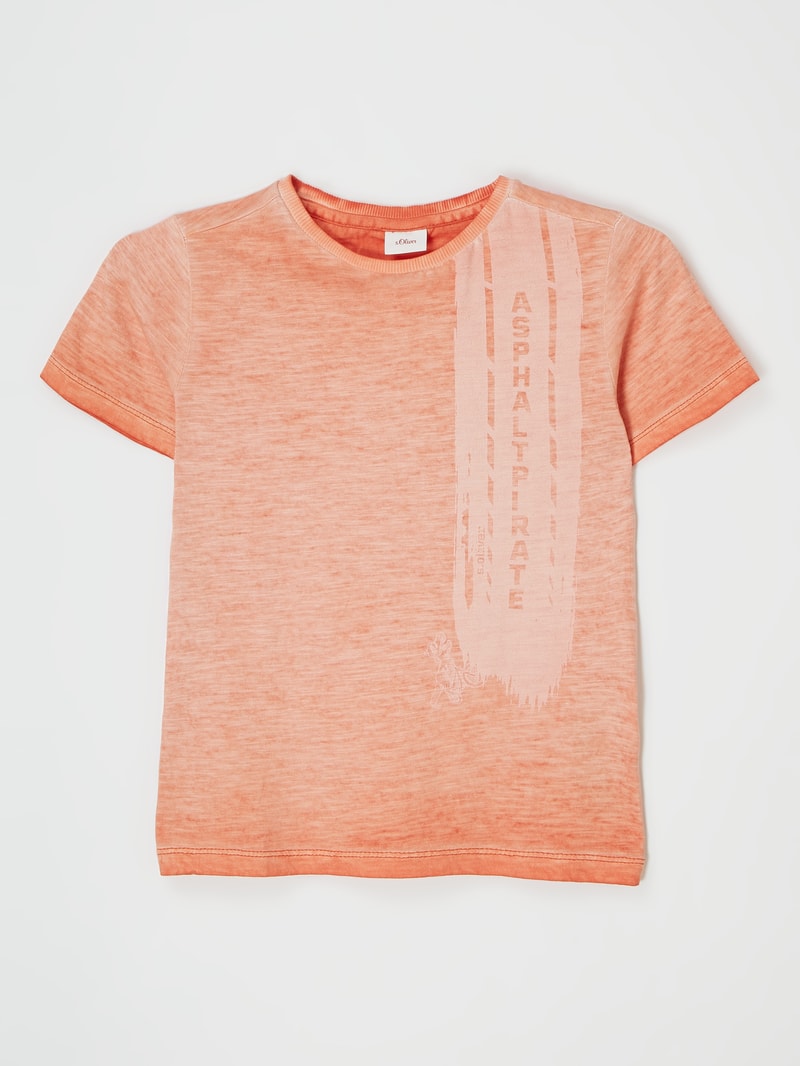 T-Shirt aus Baumwolle in orange