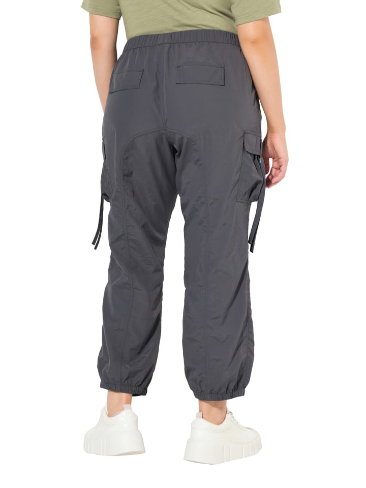 Ulla Popken Cargohose in graphitgrau günstig kaufen