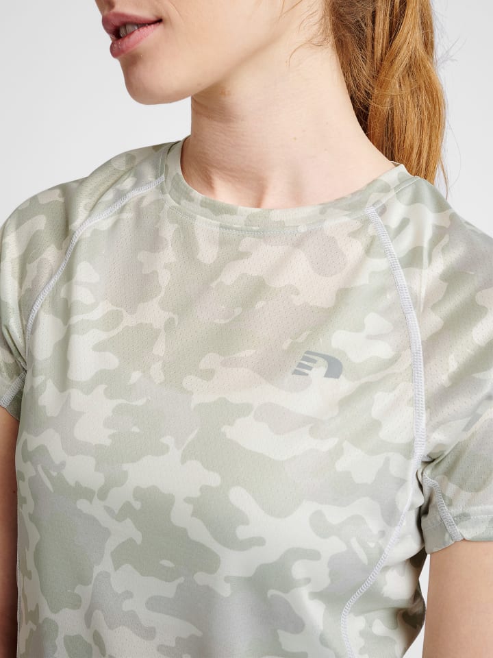 Newline Newline T-Shirt Raglanärmel Women Running Damen in OYSTER MUSHROOM AOP günstig kaufen