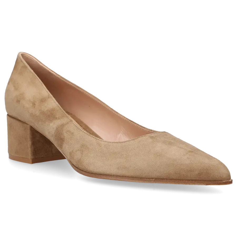 Gianvito Rossi - Pumps PIPER PUMP 45 Veloursleder - beige