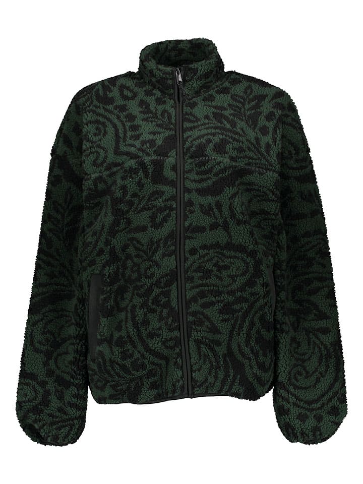 ONLY & SONS Fleecejacke in Dunkelgrün/ Schwarz günstig kaufen