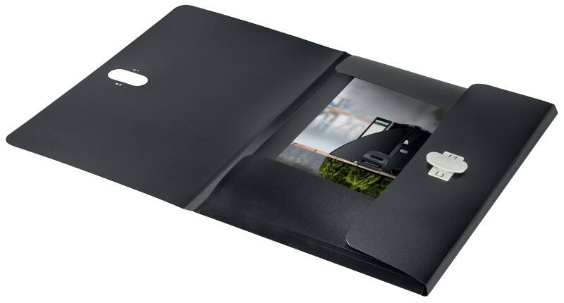 Leitz Eckspannmappe DIN A4 Schwarz Recycelt 80% Kunststoff 80 g/m²