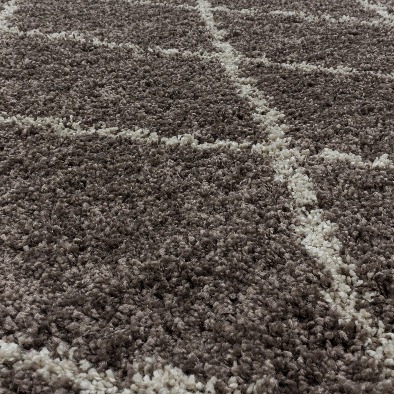 Ayyildiz Teppich, ALVOR 3401, TAUPE, 120 x 120 cm