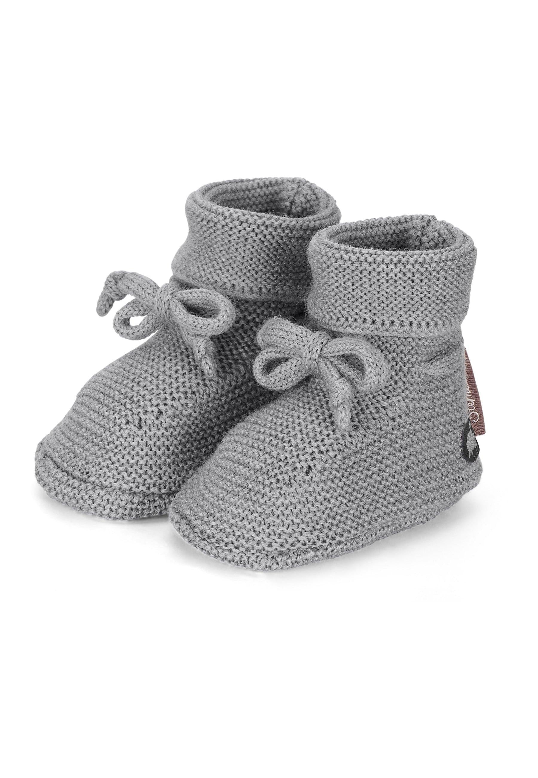 Strick-Schuh aus Wolle (Merino) zum Binden