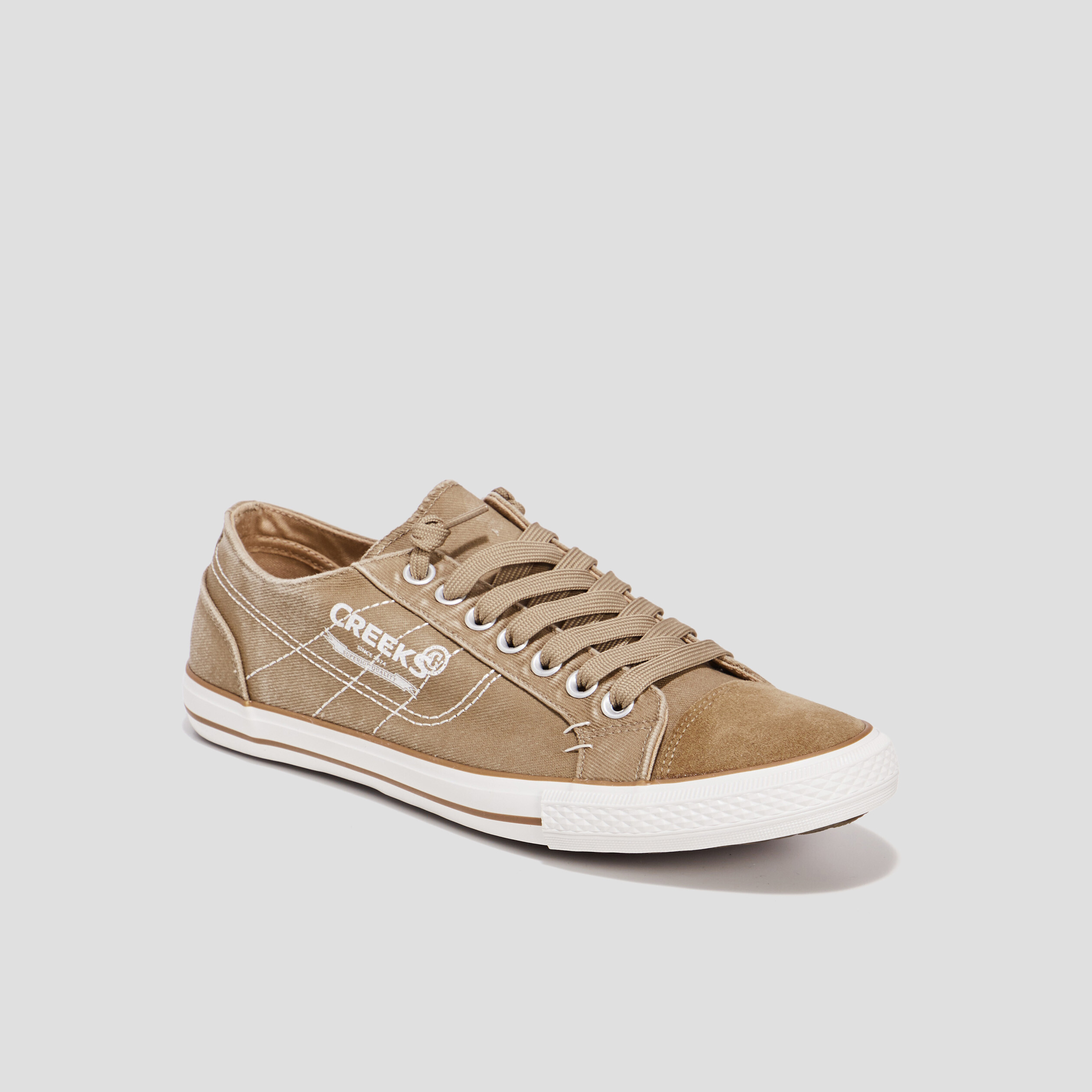 Tennis en toile à lacets Creeks sable homme | La Halle