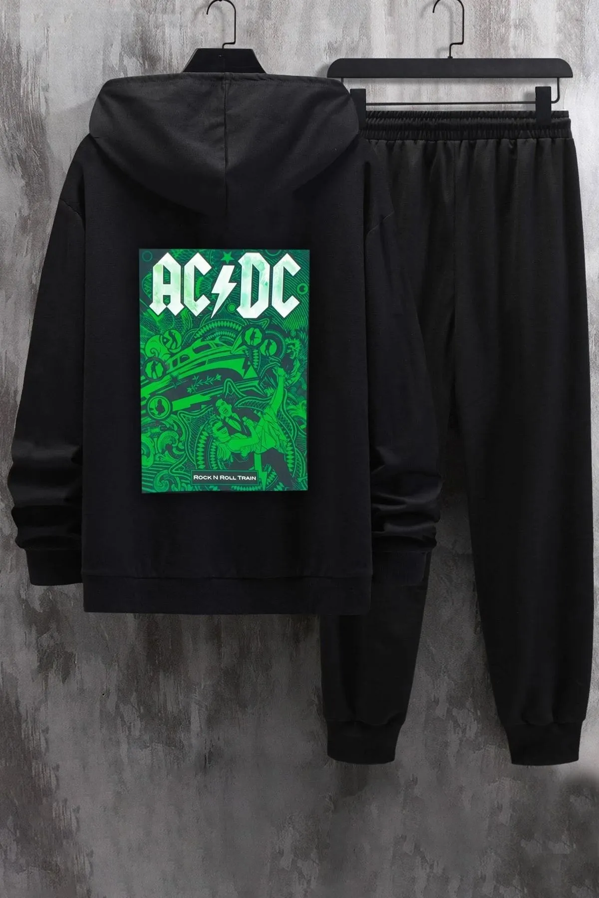 uyguntarz  Bedrucktes Unisex-Trainingsanzug-Set von Acdc