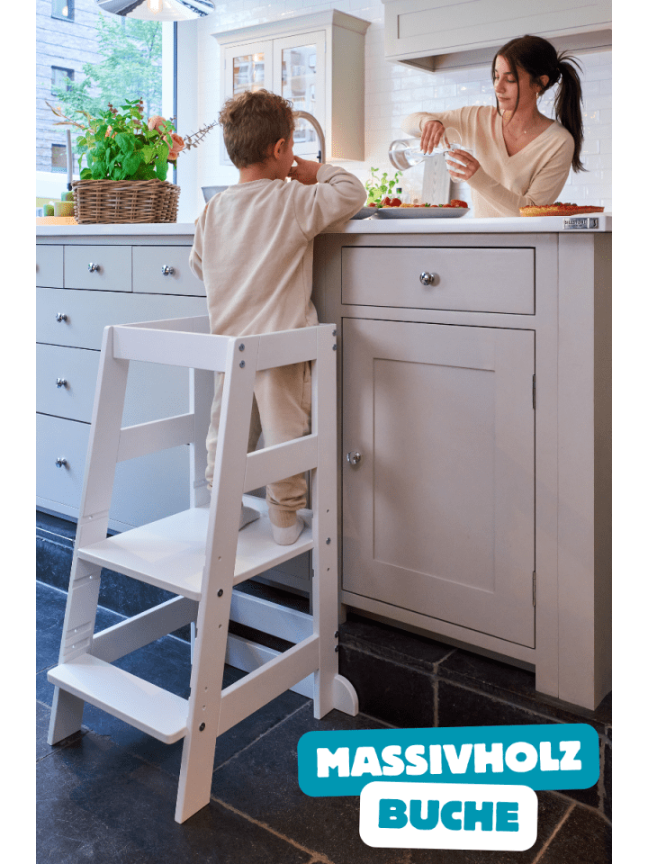 ALAVYA HOME Lernturm Neo - Stehhilfe für Kinder bis 70Kg belastbar in Weiß günstig kaufen 85 cm