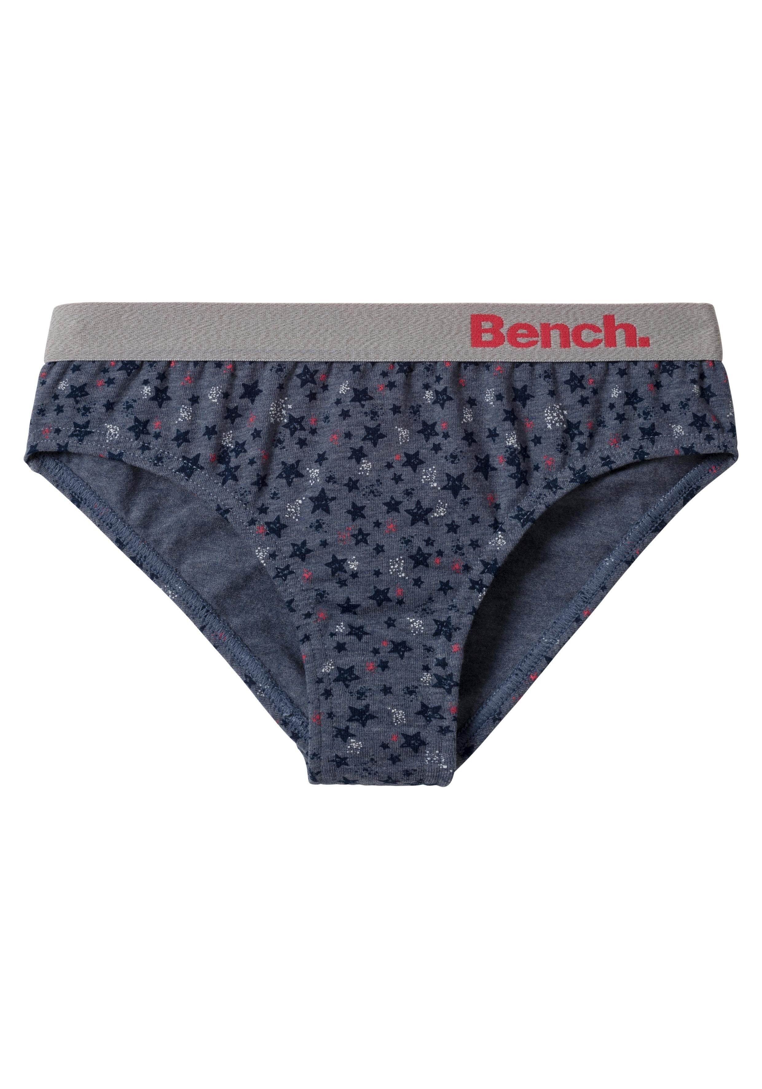 Bench. Slip (Packung, 3-St) mit Sternen Print und unifarben