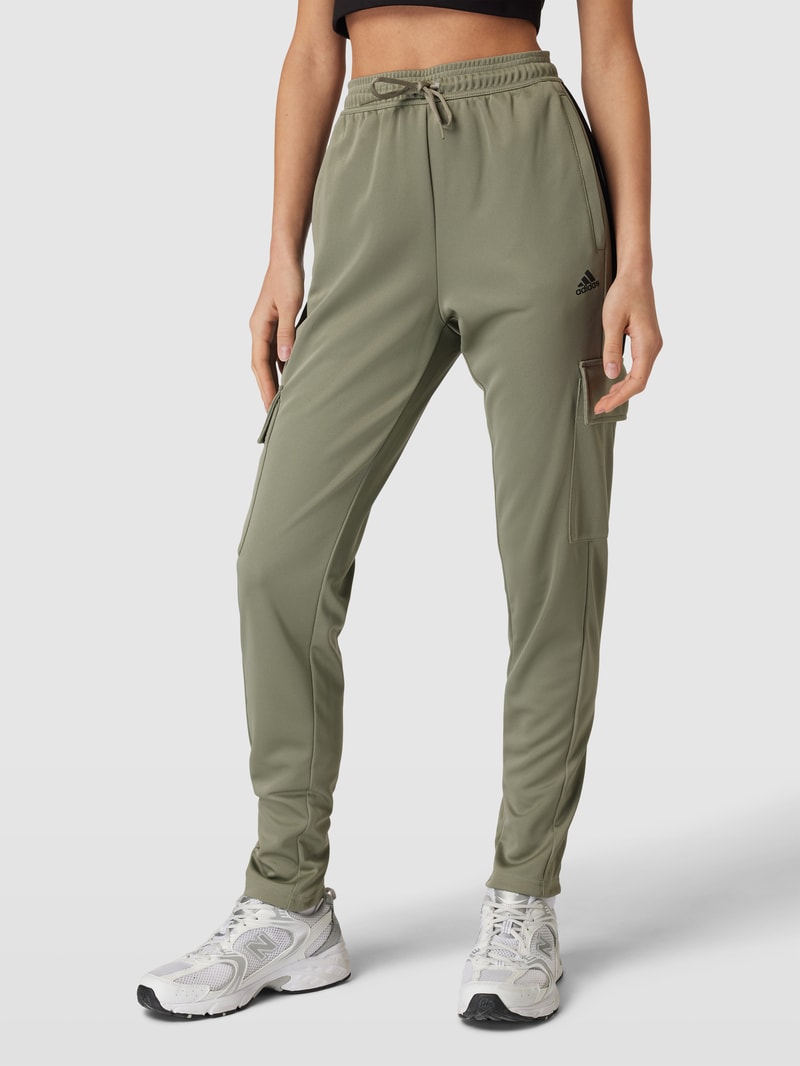 Sweatpants mit Cargotaschen in dunkelgrau