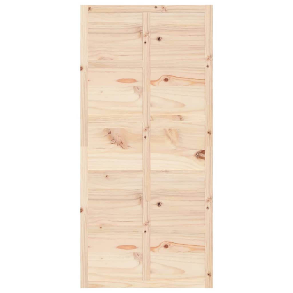 vidaXL Schiebetür Scheunentür 100x1,8x214 cm Massivholz Kiefer (1-St)