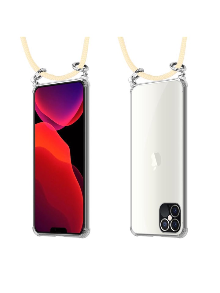 cadorabo Handykette für Apple iPhone 12 / 12 PRO Hülle in CREME BEIGE günstig kaufen onesize