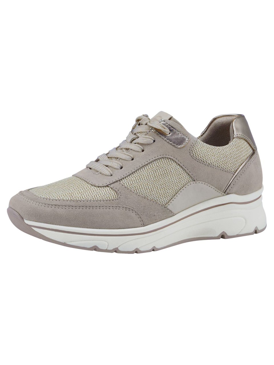 TAMARIS Freizeit Schnürer beige