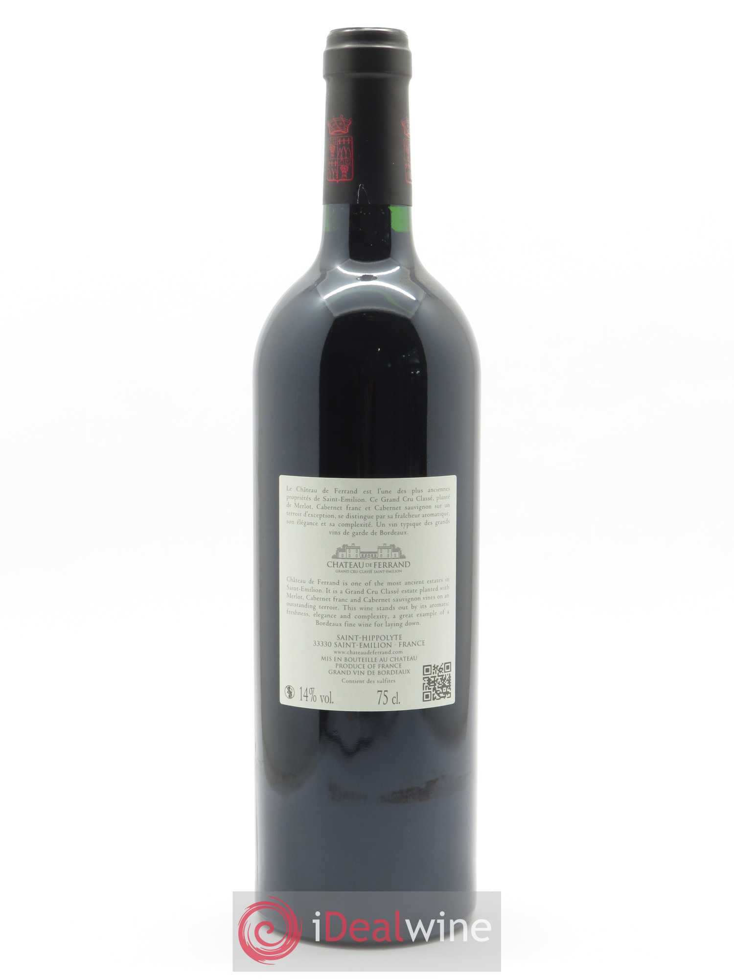 Château de Ferrand Grand Cru Classé (CBO à partir de 6 bts) 2015 - Lot de 1 Bouteille