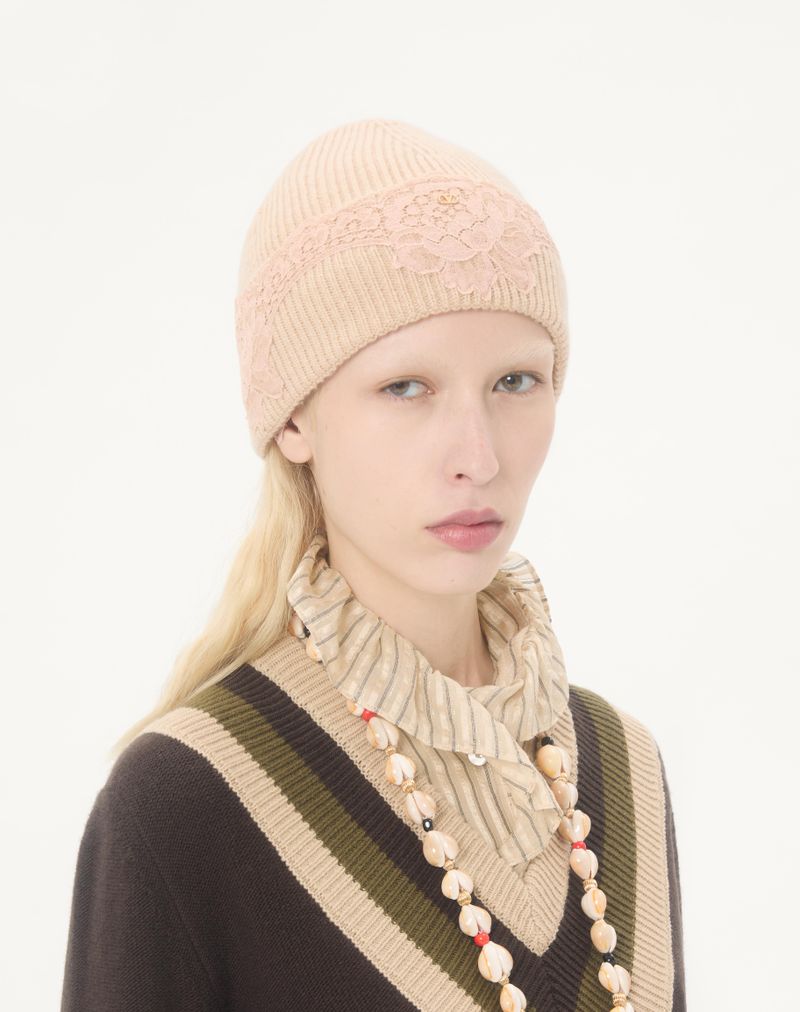 VLogo Signature Cashmere og Blonde Beanie Hat