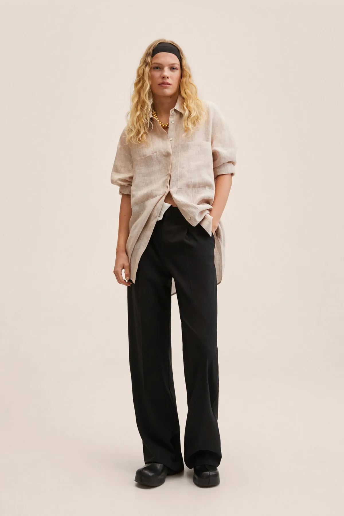 MANGO  Hemd - Braun - Regular Fit