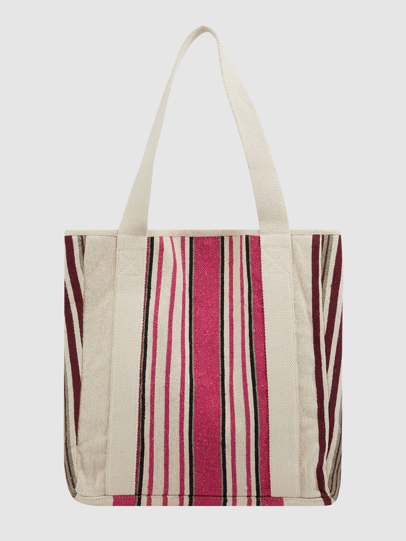 Shopper aus Canvas in pink meliert