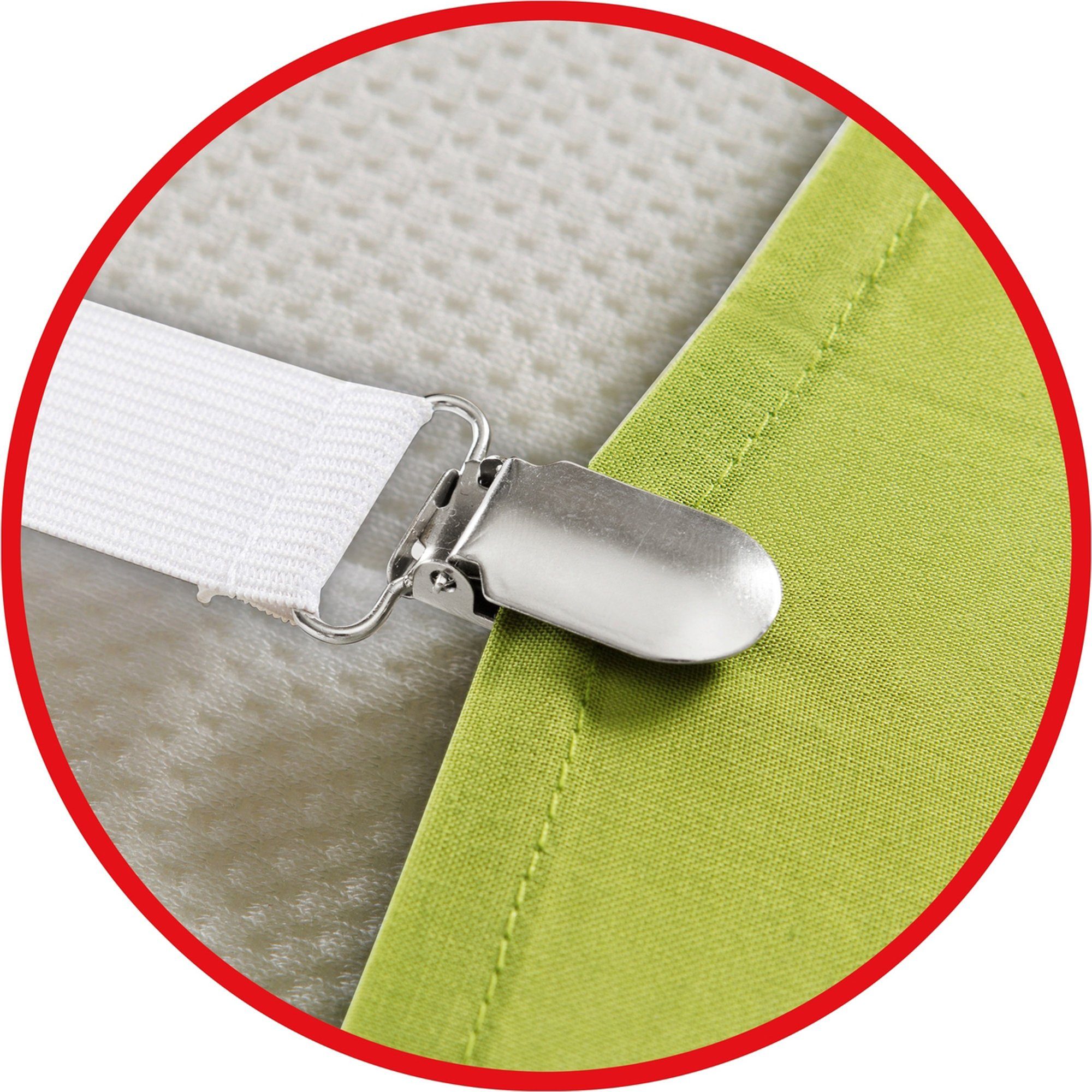 Matratzenauflage Bettlakenspanner extra lang 3-teilig, Uni