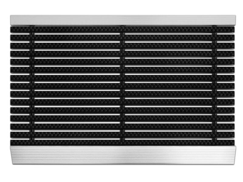 Fußmatte Professional Line Profi Brush Schwarz Aluminium, Nylon 400 x 600 mm
