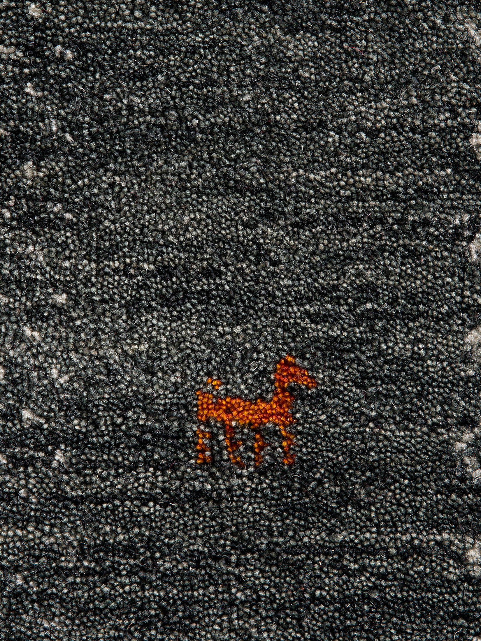 Kamlapur Gabbeh-Teppich, Anthrazit
