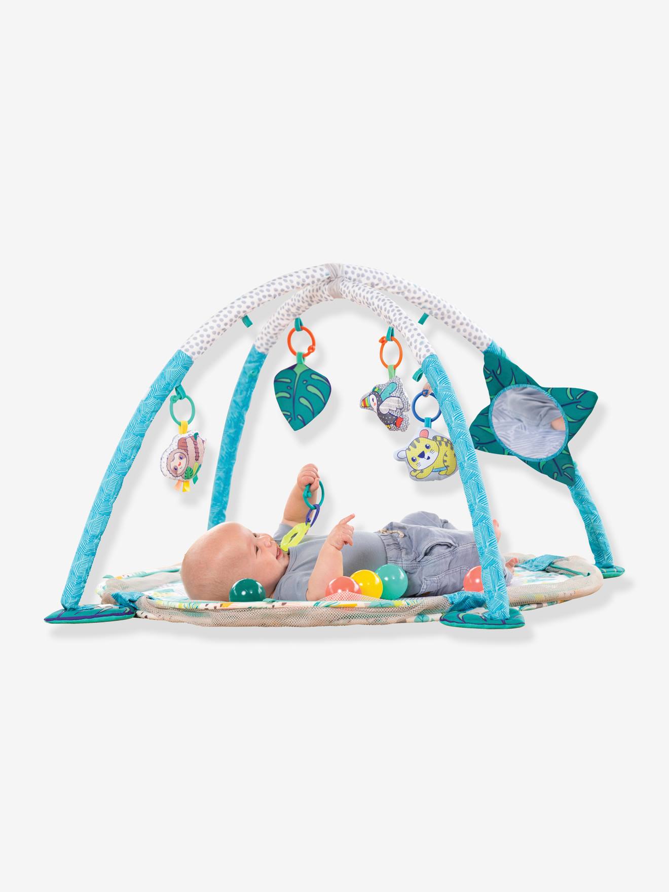 Tapis d'éveil transformable en aire à balles Infantino vert