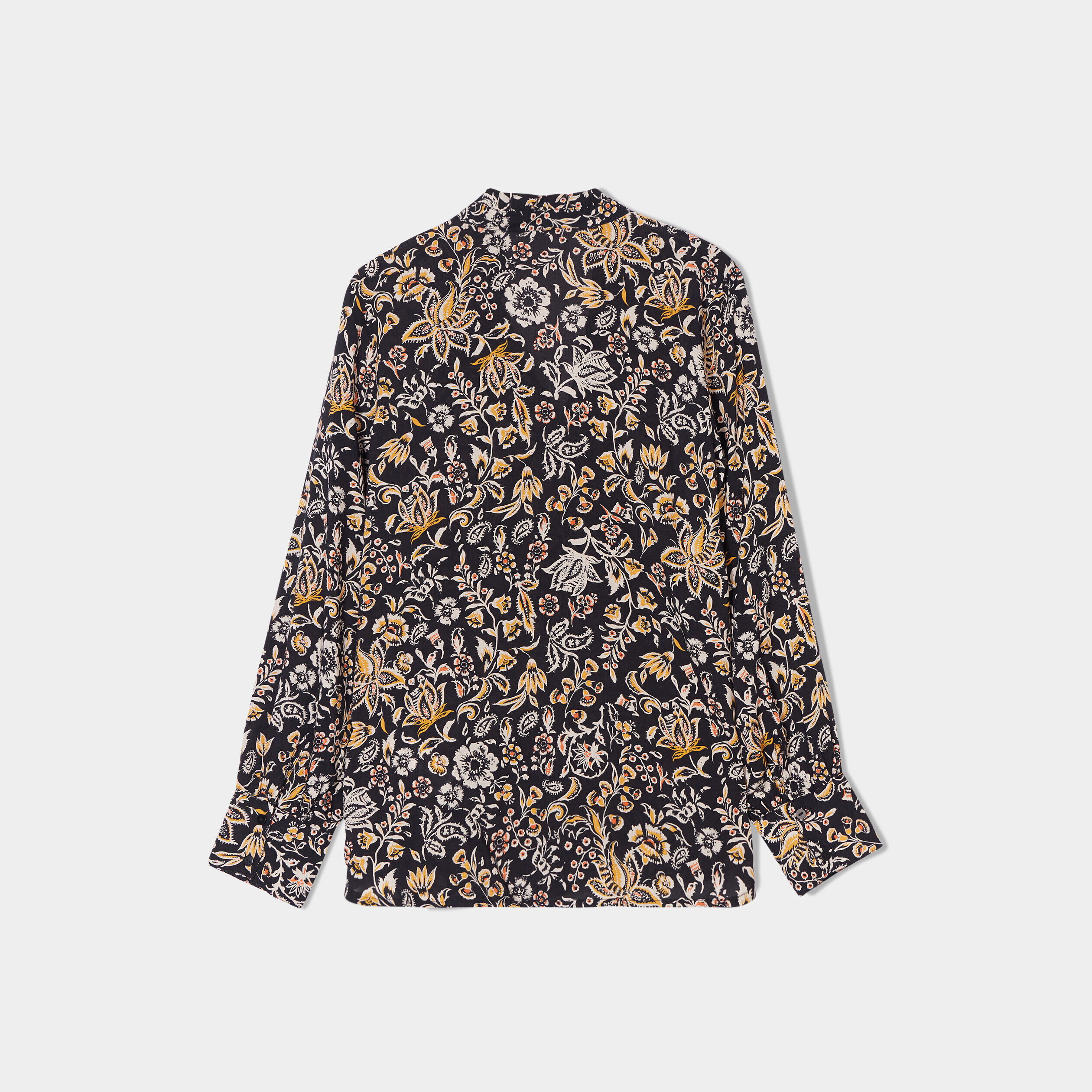 Chemise manches longues noir femme | Cache Cache