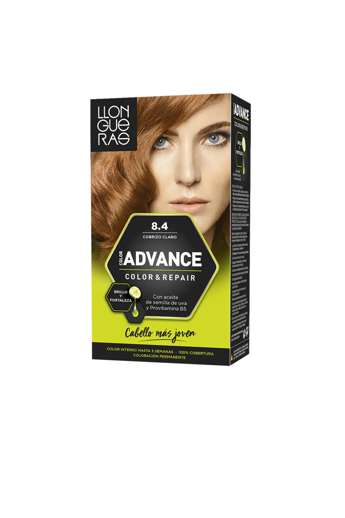 Llongueras  Color Advance #8,4-cobrizo Claro Llongueras