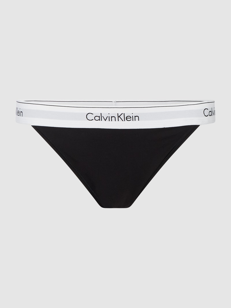 Slip aus Baumwollmischung in schwarz