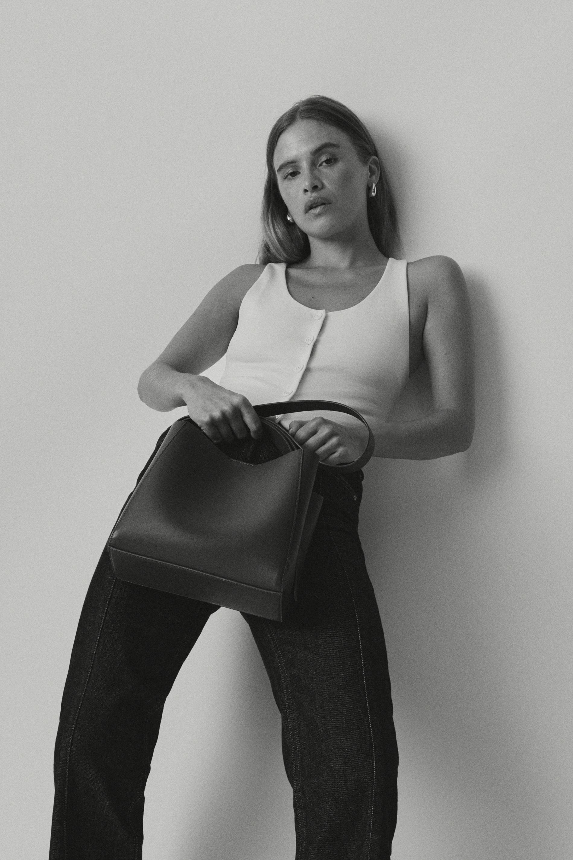 Pu midi bag