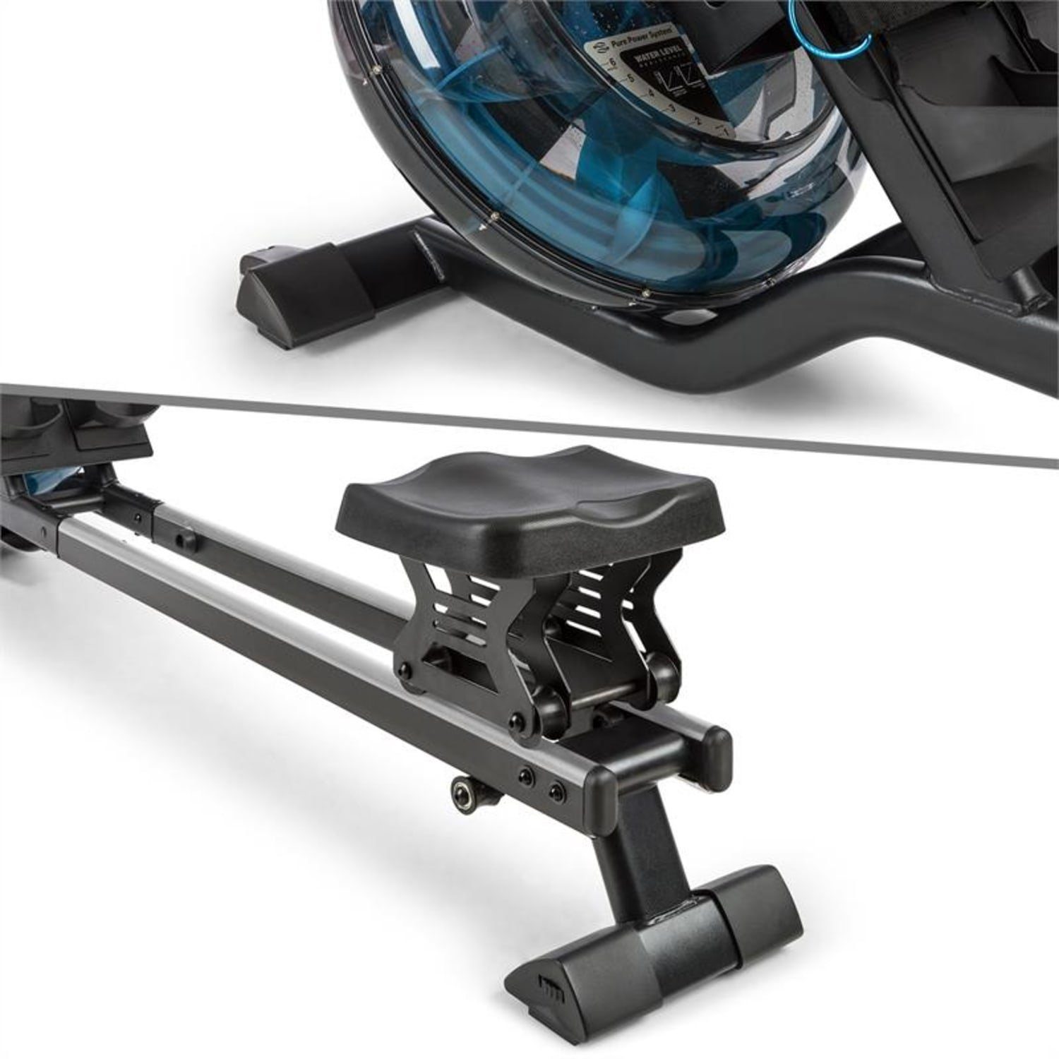 Capital Sports Rudermaschine Flow M2 Wasserrudergerät inkl. Trainingscomputer bis 150 kg