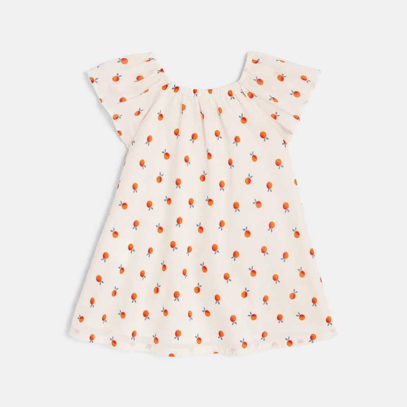 Robe bébé fille à imprimés oranges Catimini