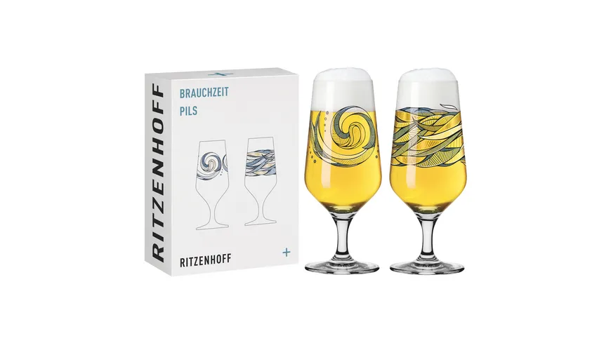 RITZENHOFF Pilsglas Brauchzeit  2er #3 #4 A. Preis F22