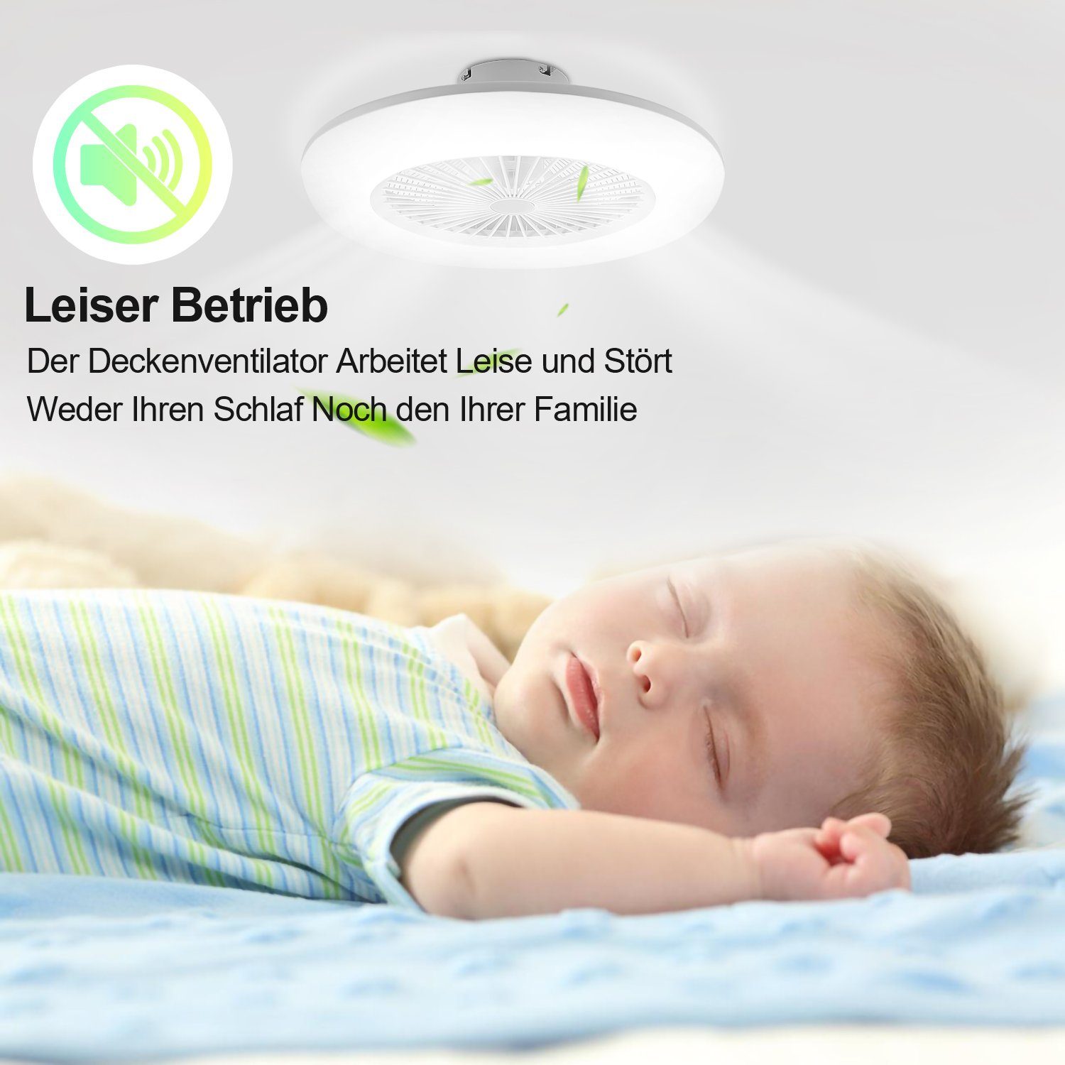 Gimisgu Deckenventilator 80W Deckenventilator Mit Fernbedienung Timer Beleuchtung Dimmbar