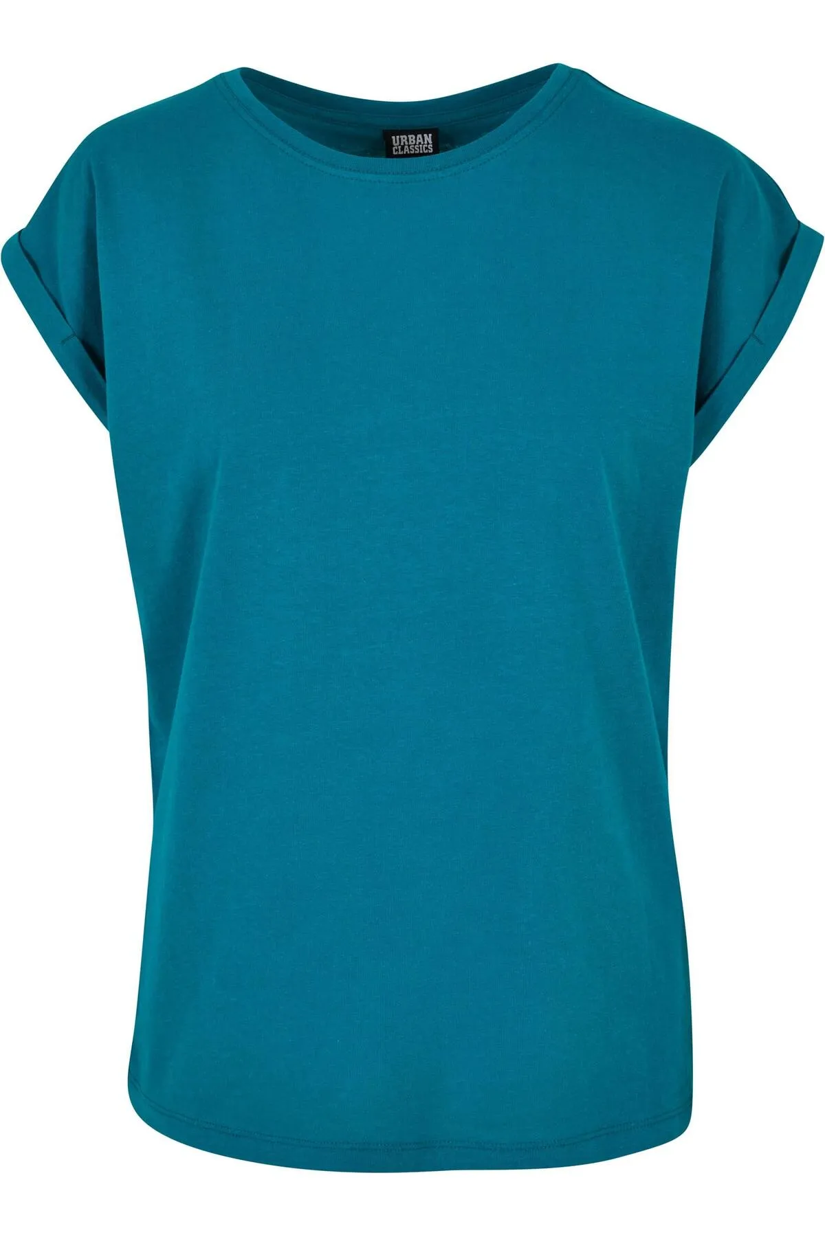 Urban Classics  Damen T-Shirt mit verlängerter Schulterpartie für Damen