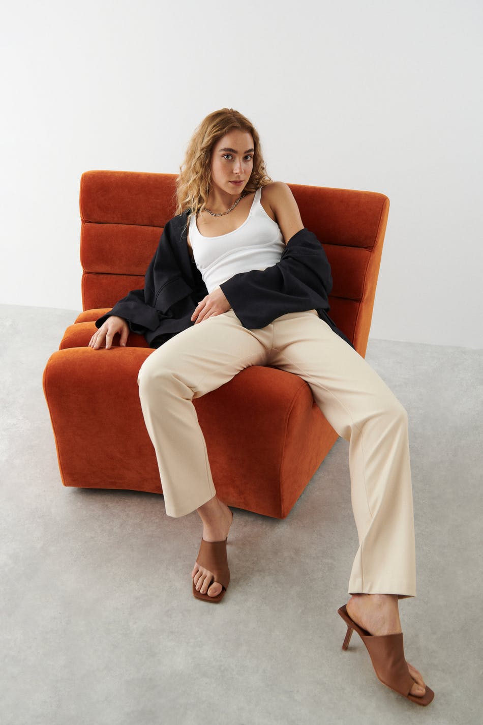 90s pu trend trousers