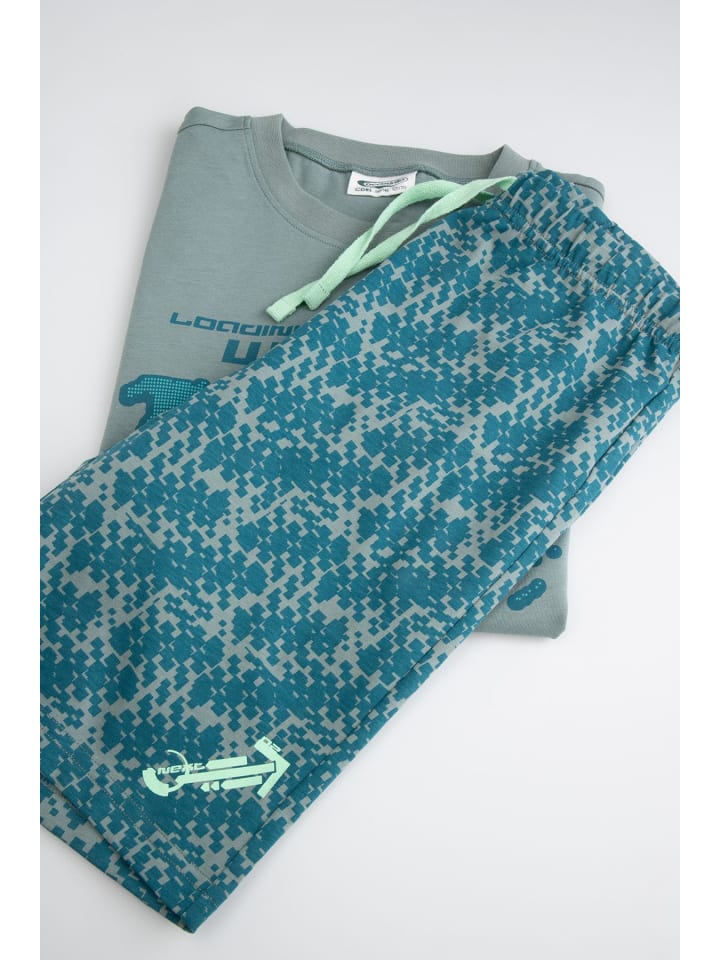 Coccodrillo Jungen-Pyjama in grün günstig kaufen