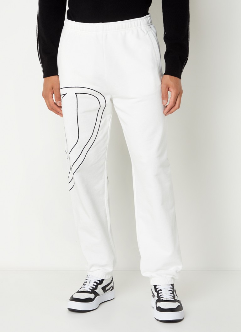 Pantaloni de trening cu croială dreaptă Diesel P-mark și logo brodat
