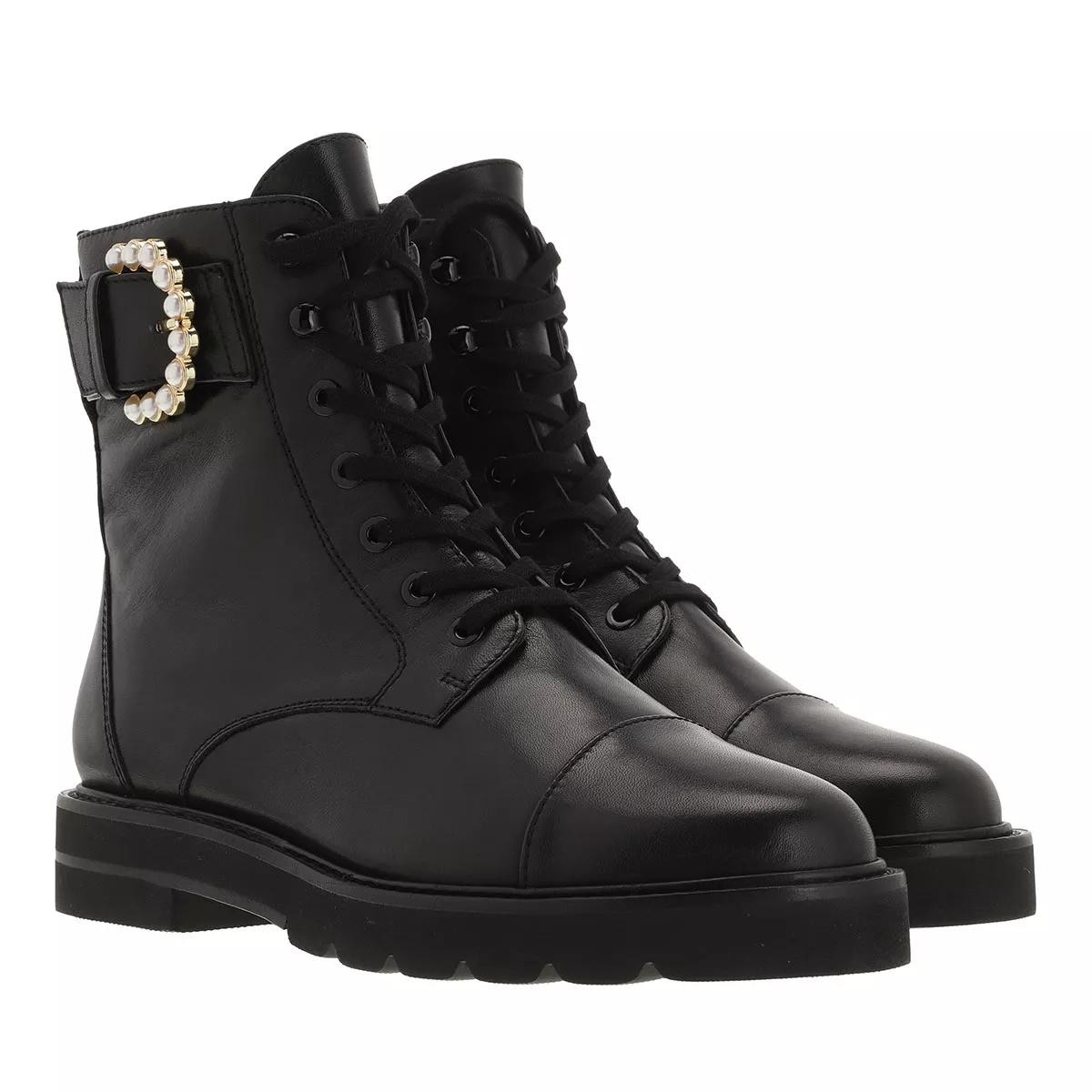 STUART WEITZMAN Stiefeletten schwarz Schnürstiefel