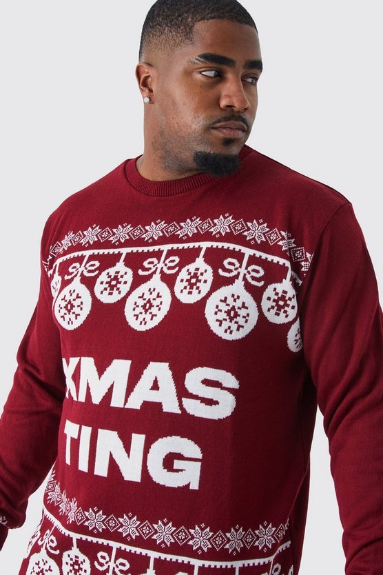 Plus Xmas Ting Weihnachtspullover
