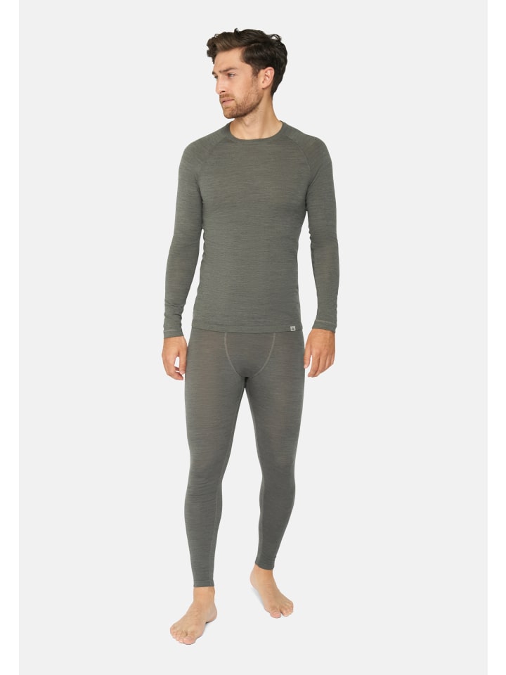 DANISH ENDURANCE Baselayer-Set Merino Baselayer in dark grey günstig kaufen