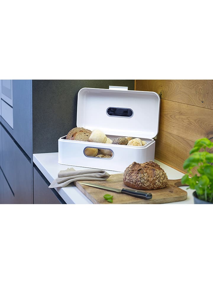 Echtwerk Brotkasten in Weiß - (B)42 x (H)16,5 x (T)23 cm günstig kaufen onesize