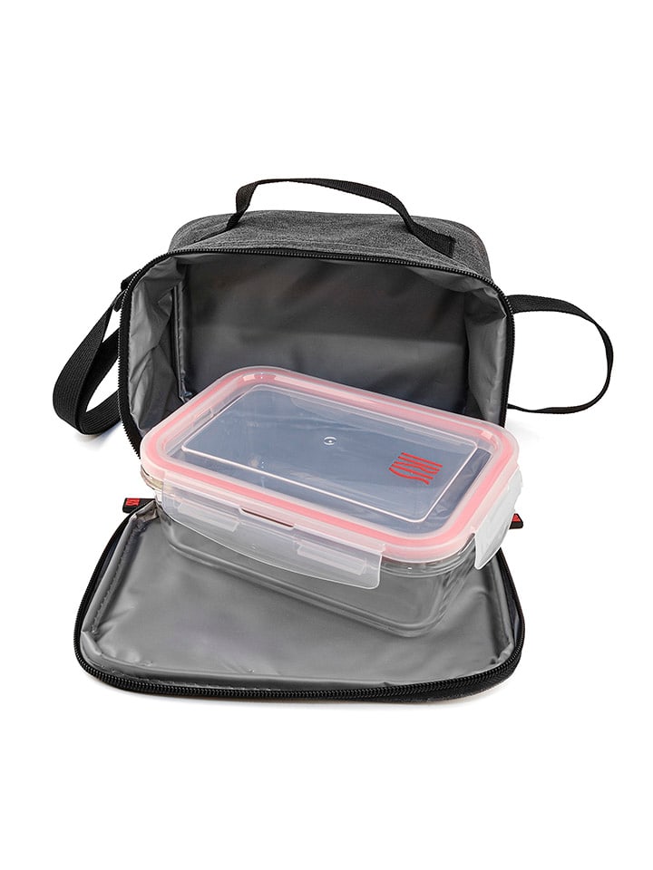IRIS 2tlg. Lunchset: Isoliertasche und Luchbox in Schwarz günstig kaufen onesize
