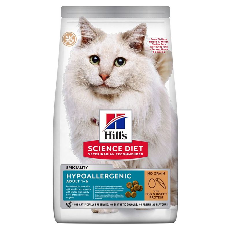 Hill's Science Plan Adult Hypoallergenic No Grain mit Ei & Insektenprotein