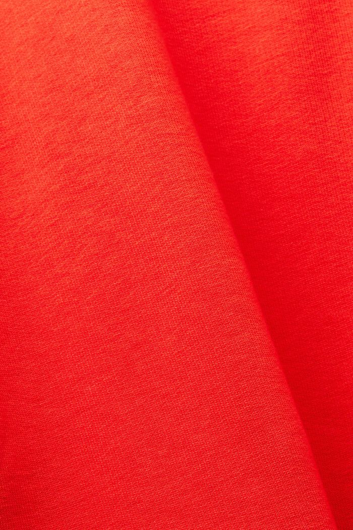 Mini-Sweatshirt-Kleid mit Rüschen