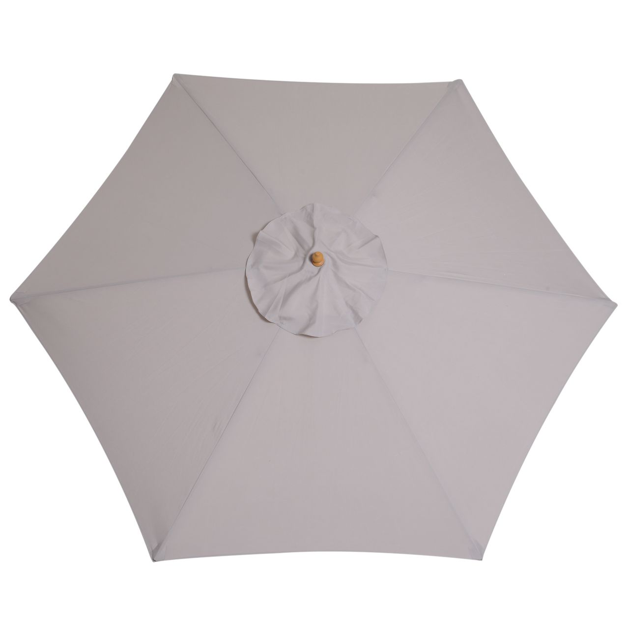Outsunny Sonnenschirm Gartenschirm 3-stufig Bambus 180/ Polyester Grau