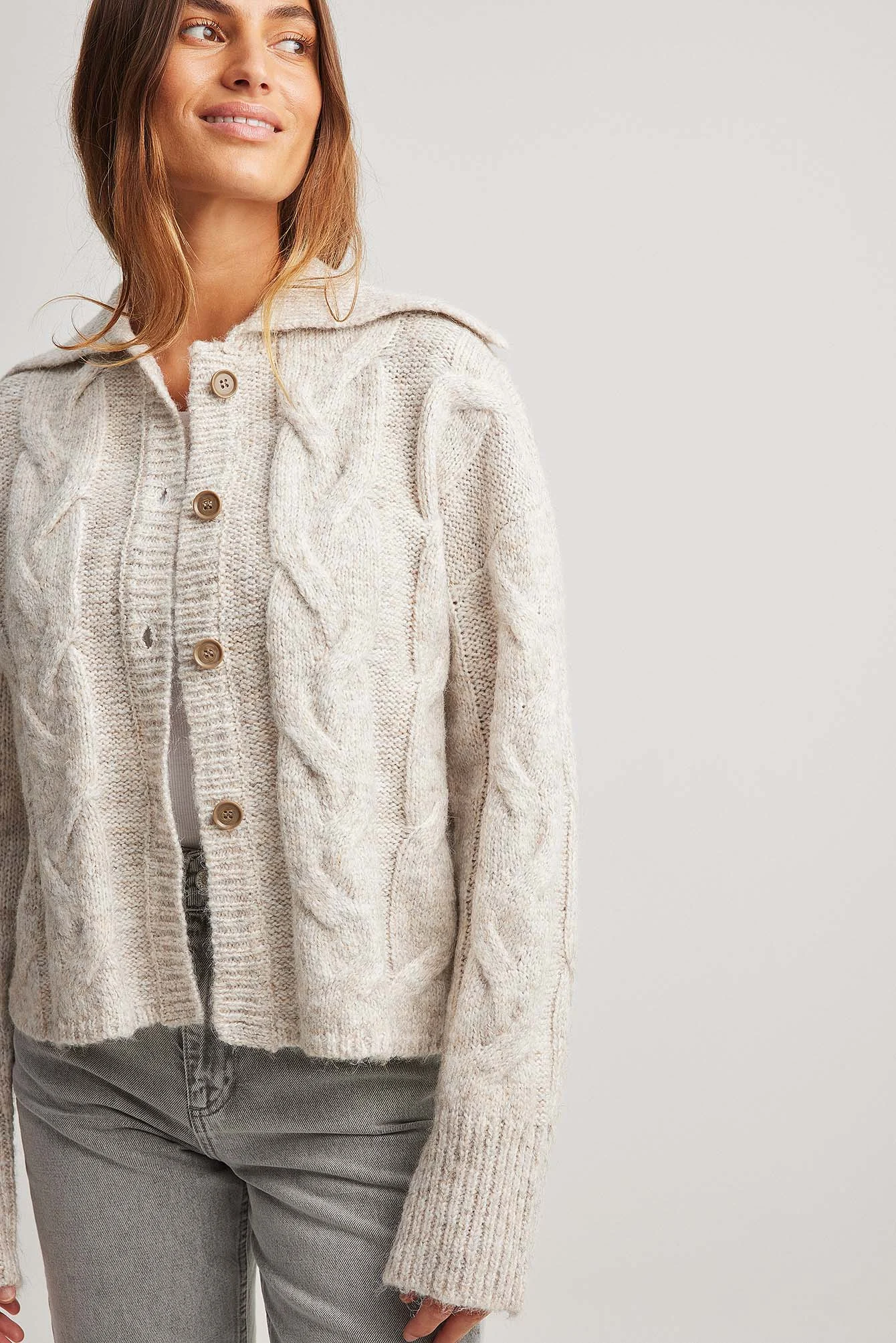 Strickcardigan mit Knöpfen