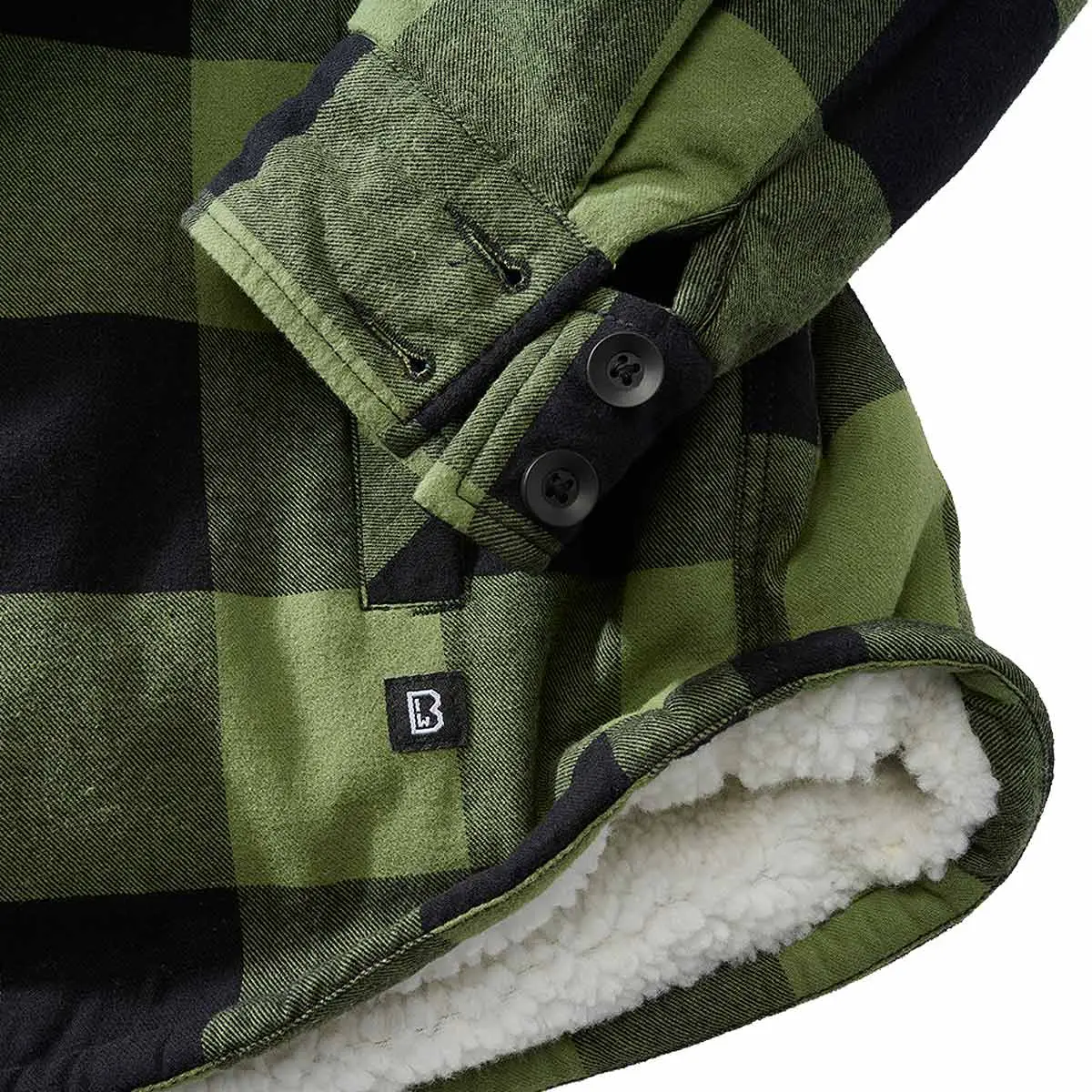 Hooded Lumberjacket schwarz-oliv