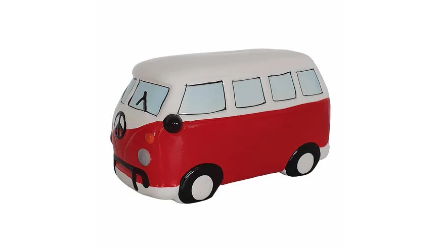 TRENDSHOP Spardose Peace Bus